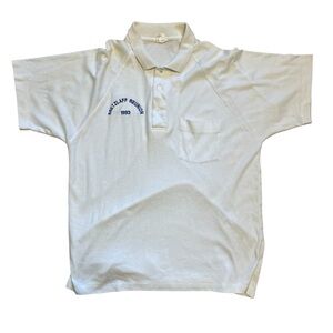 Vintage Bretzlaff reunion blue stitch 1993 polo